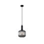 Luminaire suspendu à une lumière, 20 cm, noir