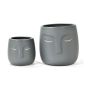 Pot Cover, Mira, Grey, 2/Pkg