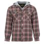 Shirt Padded Work - Grey-Red - Medium