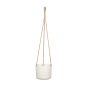 Cache-pot suspendu, laine douce, 14 cm