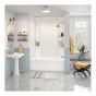 Bathtub Wall Kit - Chevron Pattern - 60" x 36" x 80" - 5 Pieces