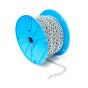 Twist Link Machine Chain - # 4 - Zinc - 1/8" x 100'