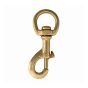 Mousqueton à verrou et pivot rond, fini bronze, 3/4"