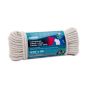 Cotton Polyester Diamond Braid Clothesline Rope - 3/16" x 50'
