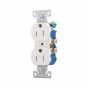 Prise double inviolable, 15 A, blanc, 1/pqt