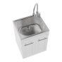 Utility Sink with Melamine Cabinet - White