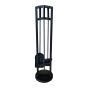 Ensemble d'outils de foyer, Kingston, 29", noir, 4 morceaux