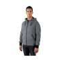 Veste à capuchon chauffante M12, gris, grandeur Grand
