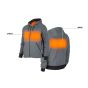 Veste à capuchon chauffante M12, gris, grandeur Grand