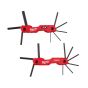 SAE & Metric Folding Hex Key Set - 17 Piece