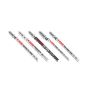 High Carbon Steel/High Speed Steel T-Shank Jig Saw Blade Set - 5 Pcs