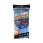 Chiffons en microfibre, 14" , bleu, 10/pqt