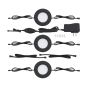 Rondelle DEL pour sous-comptoir, 6 W, 360 lm, noir, 3/pqt