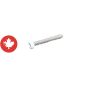 Vis, acier inoxydable, #8 x 2", blanc, 500/pqt