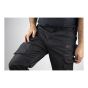 Pantalon, Basalte, en tissu Canvas extensible, grandeur 36, noir