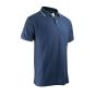 Plain Polo Shirt - Short Sleeves - Knitted Pique - Size 3/Medium - Navy