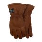 Gants en cuir brun Crazy Horse, X-grand