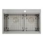 Double Kitchen Sink - Hanko - Stainless Steel - 31" X 20" X 9"