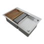 Double Kitchen Sink - Hanko - Stainless Steel - 31" X 20" X 9"