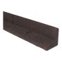 Bordure de paysagement Ecoborder, en caoutchouc, 4', brun
