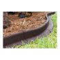 Bordure de paysagement Ecoborder, en caoutchouc, 4', brun