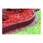 Bordure de paysagement Ecoborder, en caoutchouc, 4', rouge