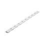 Bande finition, plastique, rond, blanc, 6/pqt, 24"