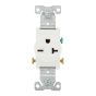 Receptacle Single - White - NEMA 6-20R -  20A/250V