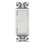 Interrupteur DEC unipolaire décoratif, 15A, 120/277V, blanc