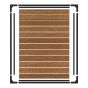 Jeu cadre barrière en acier, noir, 58'