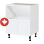 Caisson inférieur pour micro-ondes 2 portes, Shaker, blanc, 24" x 34 3/4" x 24"