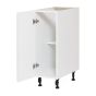 Caisson inférieur 1 porte Shaker, blanc, 12" x 34 3/4" x 24"