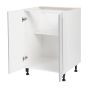 Caisson inférieur 2 portes, Shaker, gris, 24" x 34 3/4" x 24"