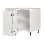Caisson inférieur de coin 2 portes, Shaker, gris, 36" x 34 3/4" x 24"
