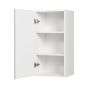 Caisson supérieur 1 porte, Shaker, gris, 15" x 30" x 12 1/2"