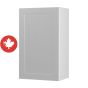 Caisson supérieur 1 porte, Shaker, gris, 18" x 30" x 12 1/2"