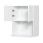 Caisson supérieur pour micro-ondes 2 portes, Shaker, blanc, 24" x 30" x 15 5/8"