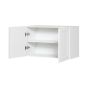 Caisson supérieur pour pôele 2 portes, Shaker, blanc, 30" x 18" x 12 1/2"