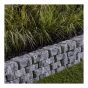 Muret mini, Beltis, gris charbon, 9" x 6" x 3"