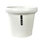 Pot d'intérieur en plastique, Gea, grège, 12"