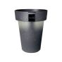 Solar-Powered Outdoor Planter - Grey - 18"