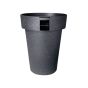 Solar-Powered Outdoor Planter - Grey - 18"