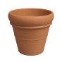Pot européen en terre cuite, Mariza, terracotta 14,5"
