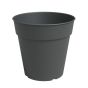 Pot en plastique pour l'extérieur, Madagascar, anthracite, 6"