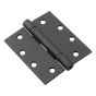Ball Bearing Butt Hinge - Black - 3/Pkg - 4 1/4"