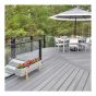 Planche de terrasse, composite, Transcend Tropicals, rainuré, island mist, 1" x 6" x 16'