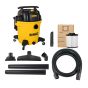 Aspirateur sec/humide, polyéthylène, 5,5 ch, 12 gal