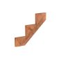 Brown Treated Wood Step Stringer - 3 Steps -12"