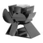 Ventilateur alimenté par la chaleur, noir, 100 CFM