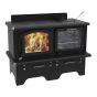 Cuisinière au bois, Exo, noir, H/E